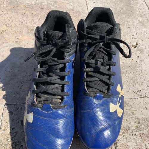 Blue Kid's Molded Cleats High Top