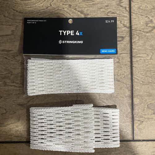 White New StringKing 4x Mesh, One In Box One Not