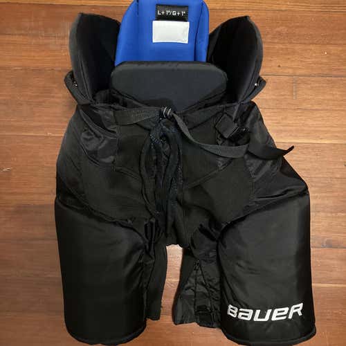 Black Senior Large+1 Bauer Nexus Pro Stock Hockey Pants