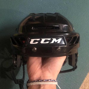Black Senior Small CCM FL90 Helmet W/visor