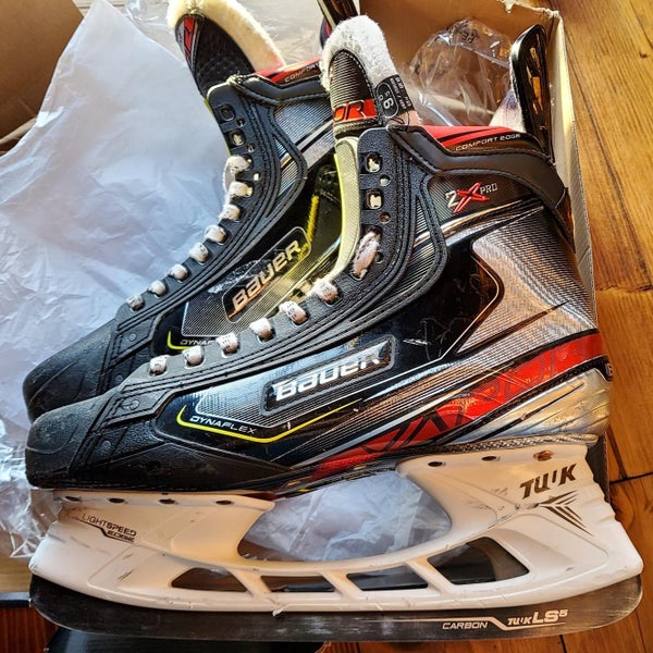 Used Senior Bauer Vapor 2X Pro Hockey Skates Regular Width Size 9.5