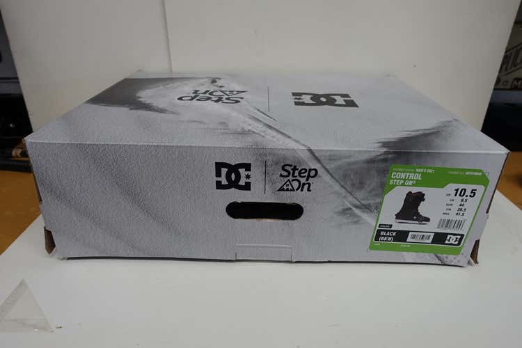 New Men's DC Control Step On Snowboard Boot - Size 10.5 - Black - In the Box