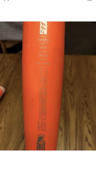 Kid Pitch (9YO-13YO) USSSA Certified Composite YB15MK (-11) 20 oz 31" Bat