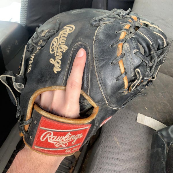 Black High School/College First Base Heart of the Hide 13" Baseball Glove