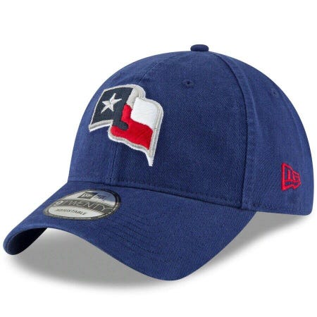Texas Rangers New Era 9TWENTY MLB Strapback Adjustable Hat Dad Cap 920 Flag Logo