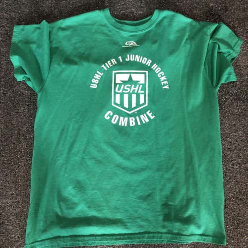 Green Adult Large USHL Hockey Combine T-Shirt L