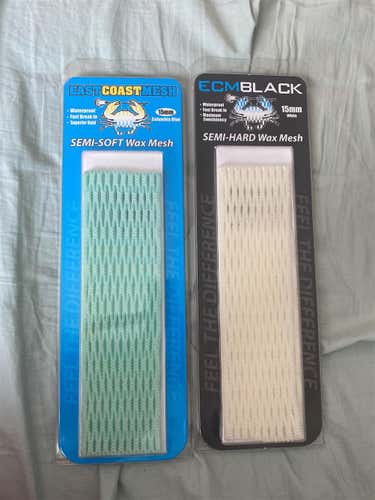 New ECD Lacrosse East Coast Mesh & ECM Black