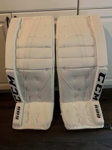 CCM 599 Pro Leg Pads 33 inch worn one time