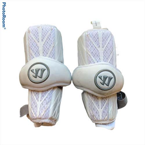 Warrior Burn Lacrosse Elbow Pads - Medium - Used - White