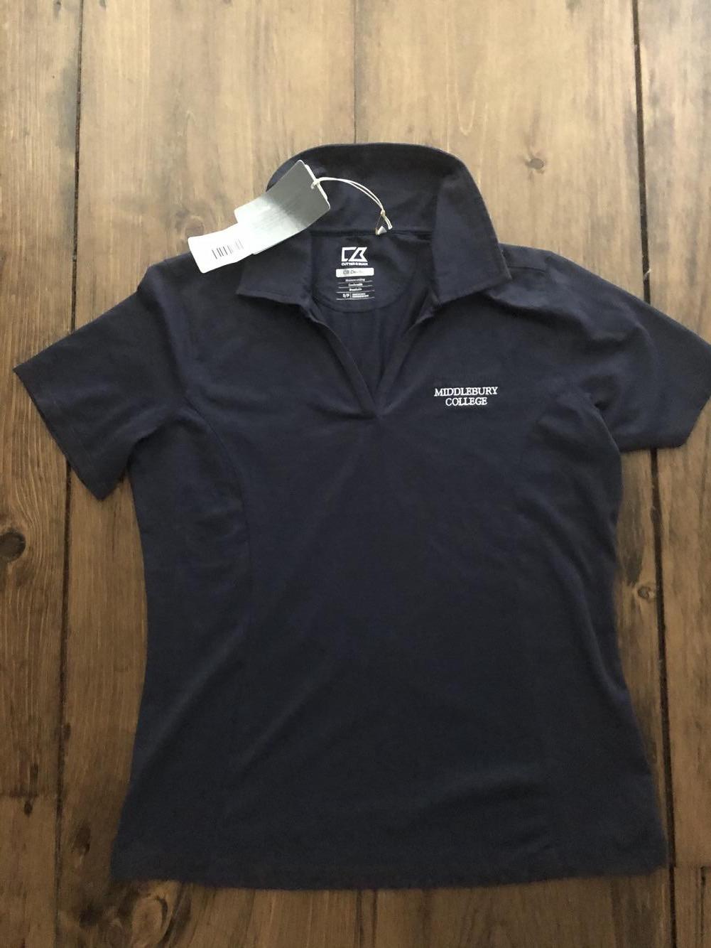 women's black polo shirt tesco