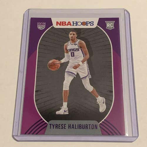 Tyrese Haliburton Sacramento Kings 20-21 NBA Hoops Purple Rookie Card #238