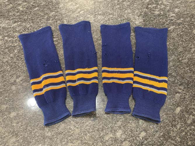 Avalanche Bundle Set Blue With Yellow Hockey Socks