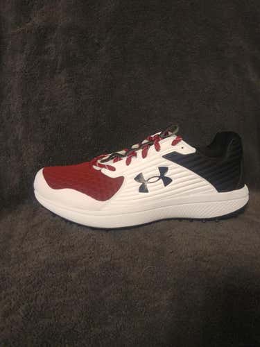 White New Men's Size 11 (Women's 12) Turf Cleats Under Armour Low Cut