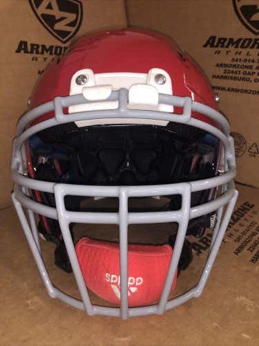 USED SCHUTT Z-10 ADULT FOOTBALL HELMET - LARGE - HIGH GLOSS SCARLET