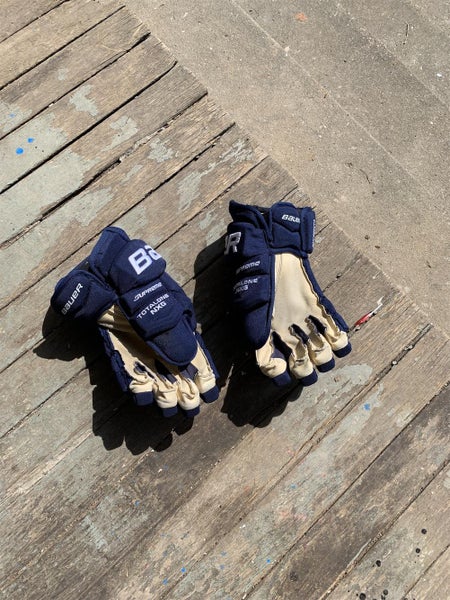 Blue Senior Bauer Supreme TotalOne NXG 15" Pro Stock Gloves