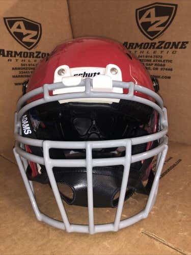 USED SCHUTT Z-10 ADULT FOOTBALL HELMET - MEDIUM - HIGH GLOSS SCARLET