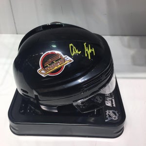Vancouver Canucks Quinn Hughes Signed Black Skate Helmet