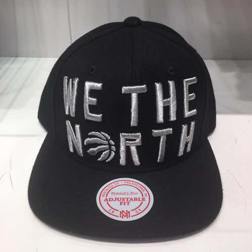 Toronto Raptors Black Adult One Size Fits All Mitchell & Ness Hat