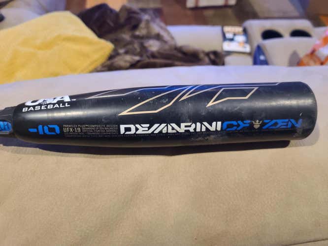Used Kid Pitch (9YO-13YO) 2018 DeMarini Composite CF Zen Bat (-10) 19 oz 29"