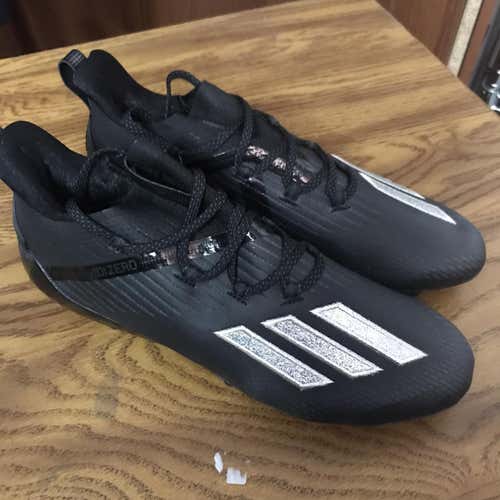 SICK New Size 12 Adidas New Reign Black Cleats