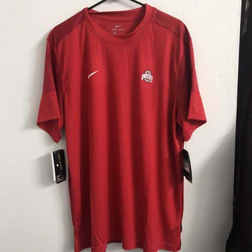 New Red Adult XL Nike Ohio State Dri Fit Shirt