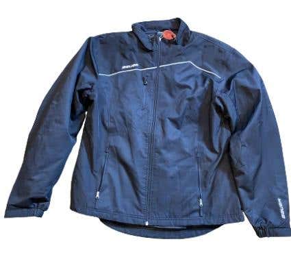 Bauer Black New Women's Large Lightweight Warm up Jacket