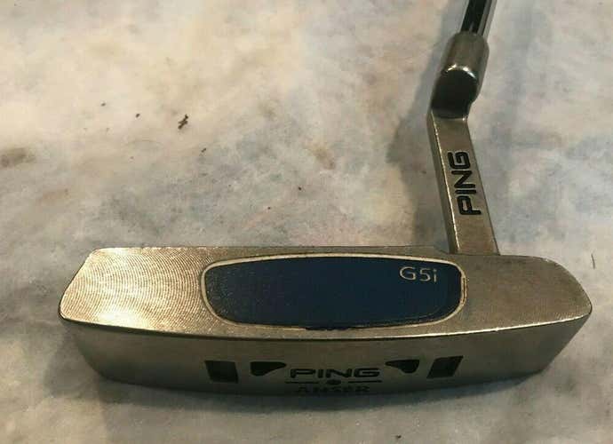 Ping G5i Anser Putter Black Dot RH 34 Inches Winn WinnPro X 1.60 Jumbo *Good*