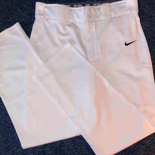 White Adult Medium Nike Pants