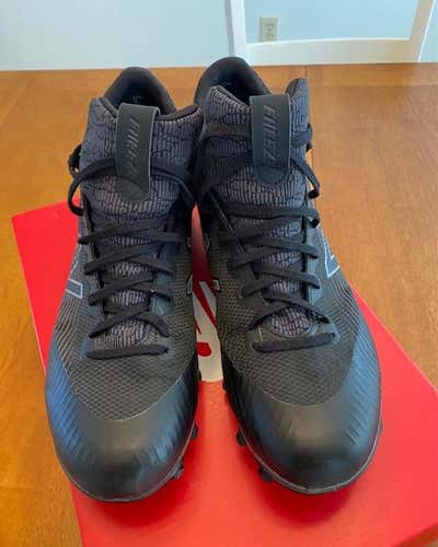 NB Freeze 2.0 LX-Black Lacrosse Cleats - 10.5 D