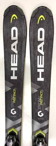 Used Head Strong Instinct Ti All Mountain Skis with Bindings Size 156 (Option 2010374)