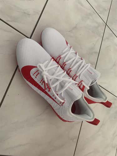 White Men's Size 11.5 (Women's 12.5) Nike Cleats