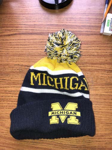 Michigan pom pom hat (new)