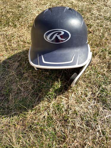 Blue Used 6 7/8 Rawlings Mach Batting Helmet