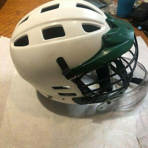 Cascade CPV-R youth lacrosse helmet White & Green XS (with throatguard)