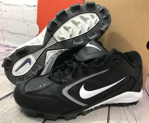 Nike Women’s MCS Softball Cleats Size 4.5 Black / White Shoes NEW With Box