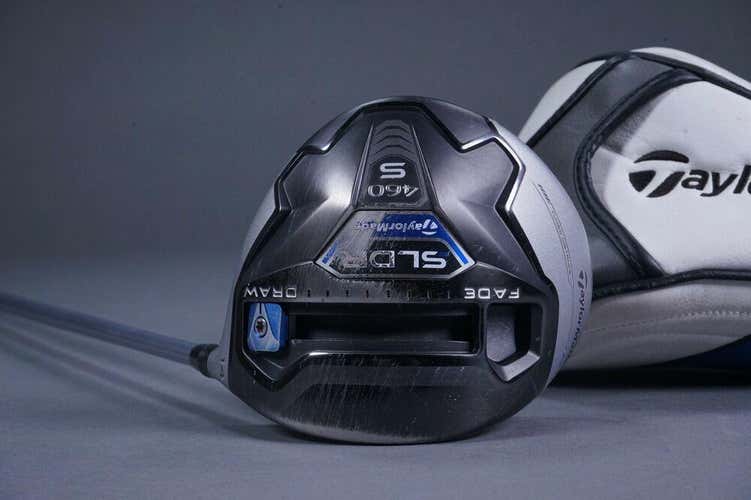 TAYLORMADE SLDR 460 S FADE DRAW 14* DRIVER W/ R2 REGULAR FUJIKURA & HEADCOVER