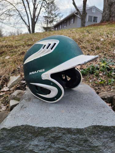 Rawlings S80 satin green batting helmet