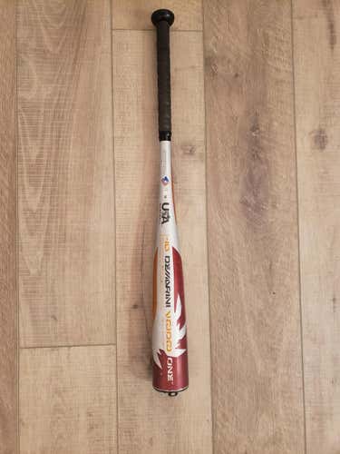 Used Kid Pitch (9YO-13YO) 2018 DeMarini Alloy Voodoo One Balanced Bat (-10) 18 oz 28"