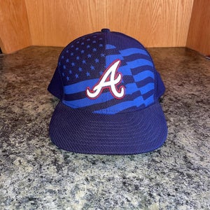 Atlanta Braves 4th Of July Hat (Fitted)