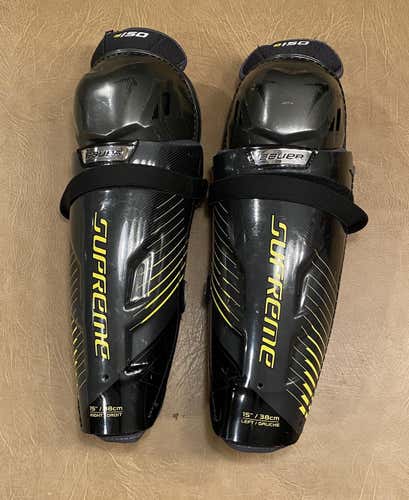 Used Senior Bauer Supreme 150 Shin Pads