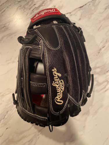 Black High School/College Outfield Heart of the Hide 12.75" Baseball Glove