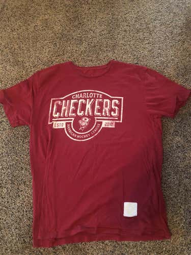 Red Charlotte Checkers (AHL) Shirt