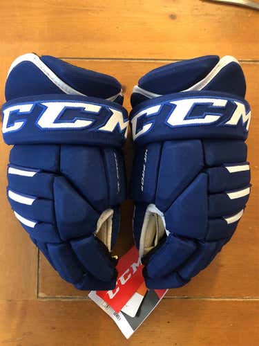 Blue New CCM Tacks 4R2 14"  Gloves