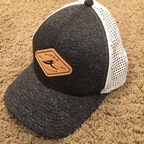 New Gray Alpha Lacrosse Hat