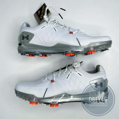 Under Armour Spieth 4 Gore-Tex White Golf Shoes  Men's 10.5 New