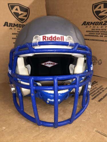 USED RIDDELL SPEED ADULT FOOTBALL HELMET - MEDIUM -  FLAT CHARCOAL