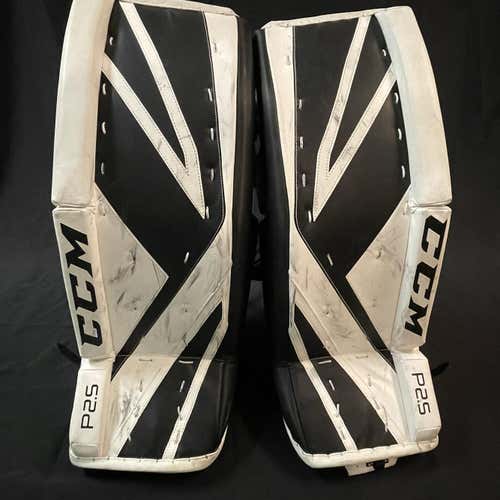 White Intermediate 30" CCM CCM Premier P2.9  Goalie Leg Pads