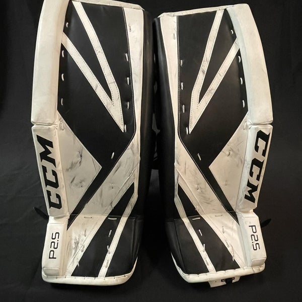 White Intermediate 30" CCM CCM Premier P2.9 Goalie Leg Pads