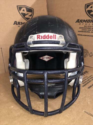 USED RIDDELL SPEED ADULT FOOTBALL HELMET - MEDIUM - FLAT BLACK
