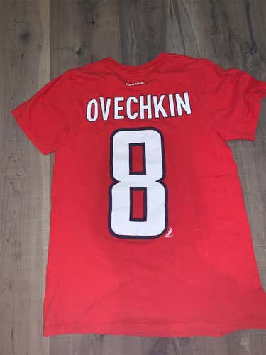 Washington Capitals Alex Ovechkin T Shirt Adult S